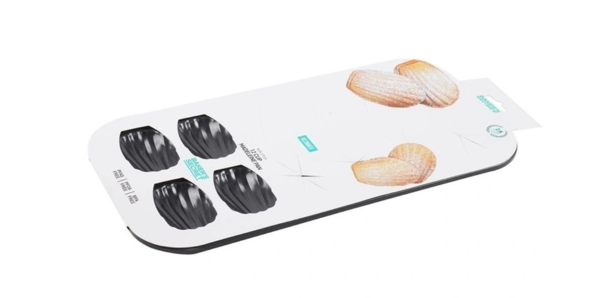 Non-Stick Madeleine Baking Tray 12 Cup Easy Release Design
