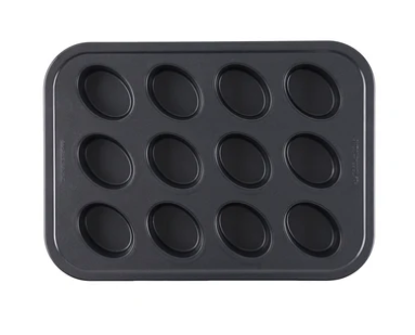 Non-stick muffin pan 12 cup bakeware tray Baker’s Secret kitchen tool