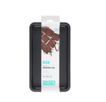 Non-stick brownie baking pan for even baking