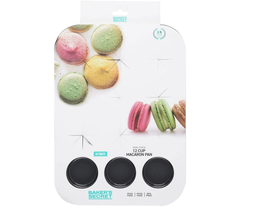 Baker’s Secret 12 Cup Macaron Baking Pan non-stick surface