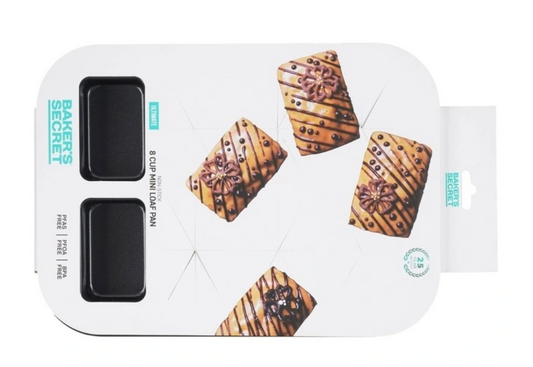 Baker’s Secret non-stick mini loaf pan 8 cup for baking bread