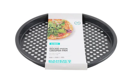 Baker’s Secret 33cm non-stick round pizza crisper pan