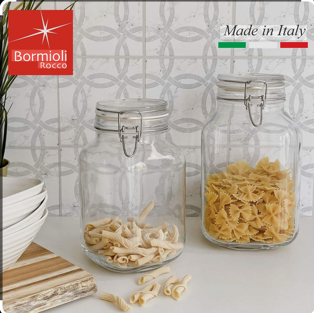 Bormioli Rocco Fido Glass Storage Jar 2L