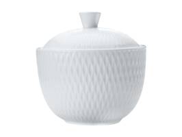 White Basics Diamonds sugar bowl for tea and coffee serving