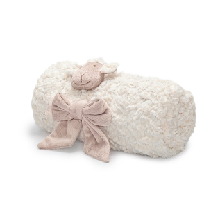 Lamb Snugs Ivory Baby Blanket Soft Plush Comforter for Babies