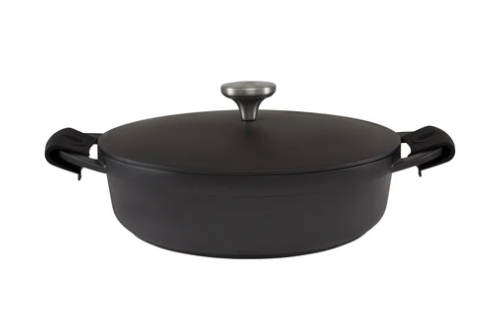 Maxwell & Williams Cast Lite Black Non-Stick Shallow Casserole 28cm 4L Gift Boxed