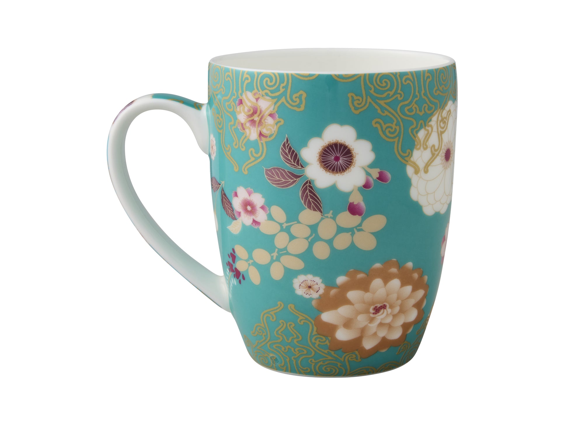 Elegant Maxwell & Williams Kimono Teal porcelain mug with Japanese-inspired design