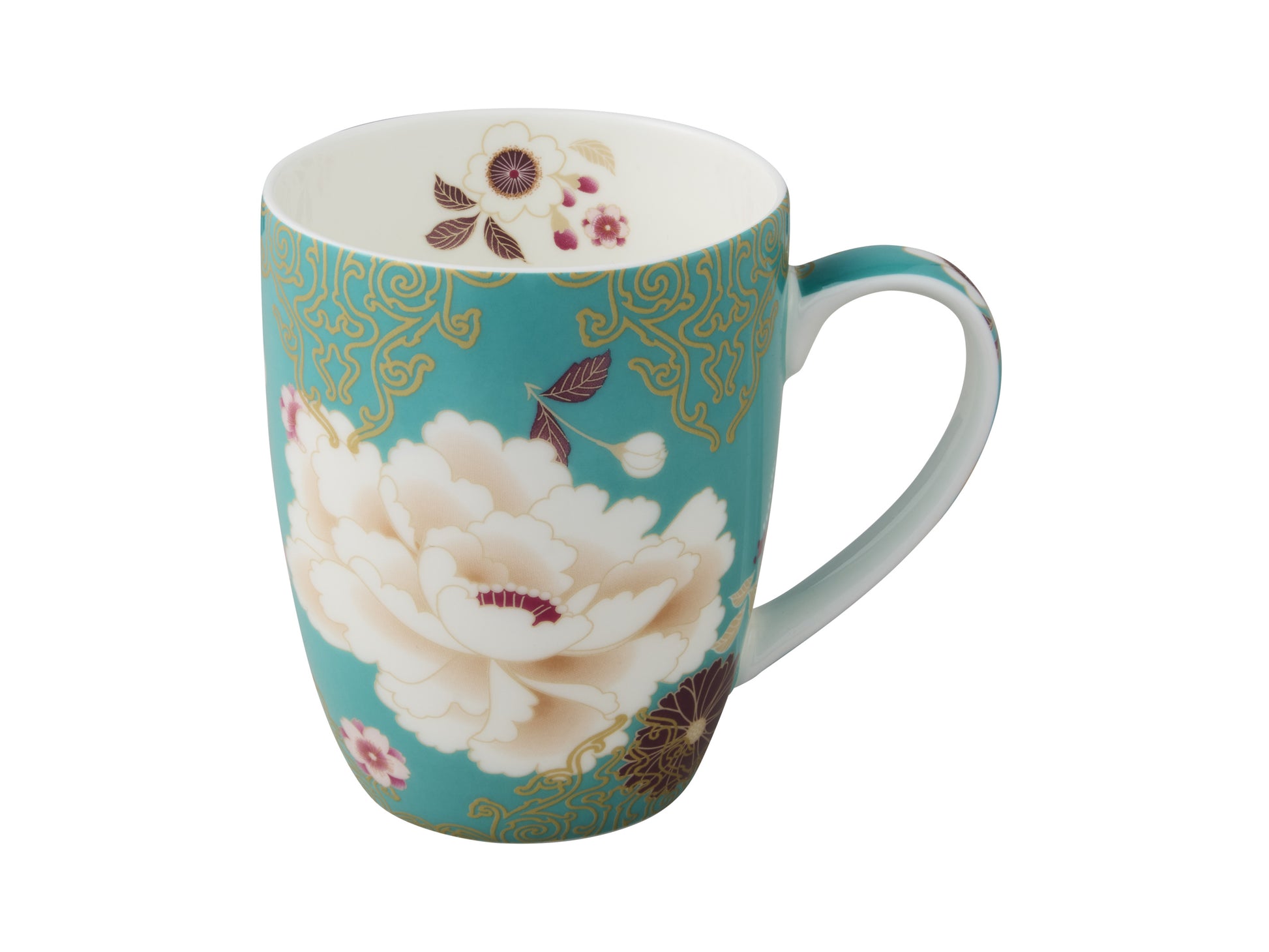 Maxwell & Williams Kimono Teal Porcelain Mug for coffee and tea