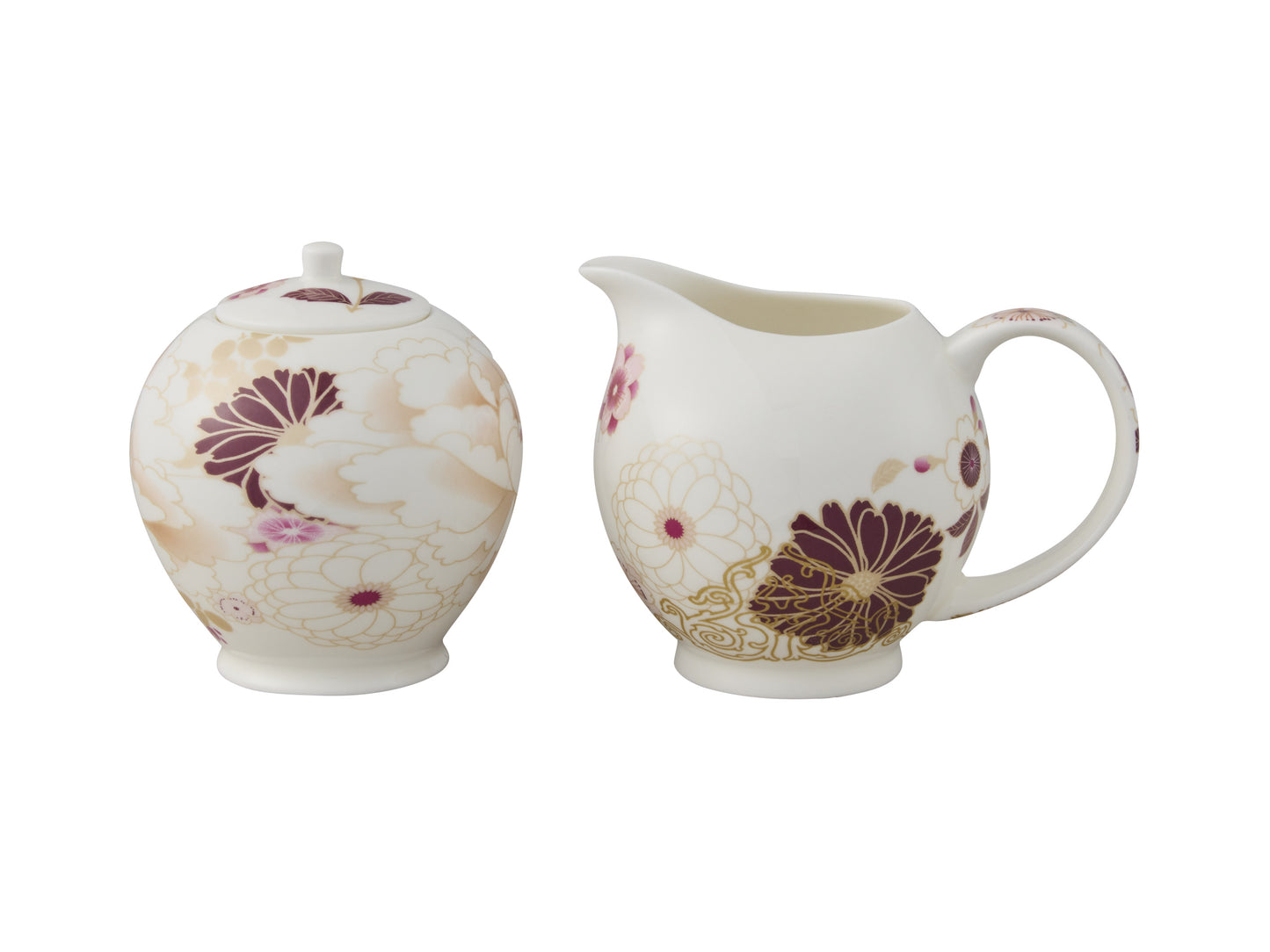 Maxwell & Williams Kimono White Sugar and Creamer Set in elegant white porcelain