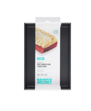 Durable rectangular cake pan with non-stick coating