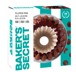 Baker’s Secret classic fluted bakeware pan