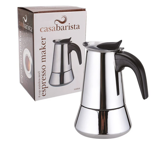 Roma Stainless Steel 6-Cup Espresso Maker