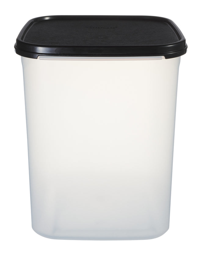 Large Tupperware square storage container for pantry organization