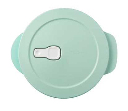 Tupperware divided dish with secure lid in green