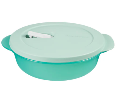 Tupperware Microwave Divided Dish 825ml with Lid in Green