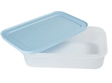 Stackable Tupperware freezer storage boxes with airtight lids for kitchen organization