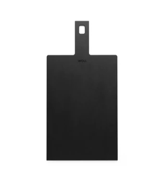 Stylish black presentation board for serving dishes