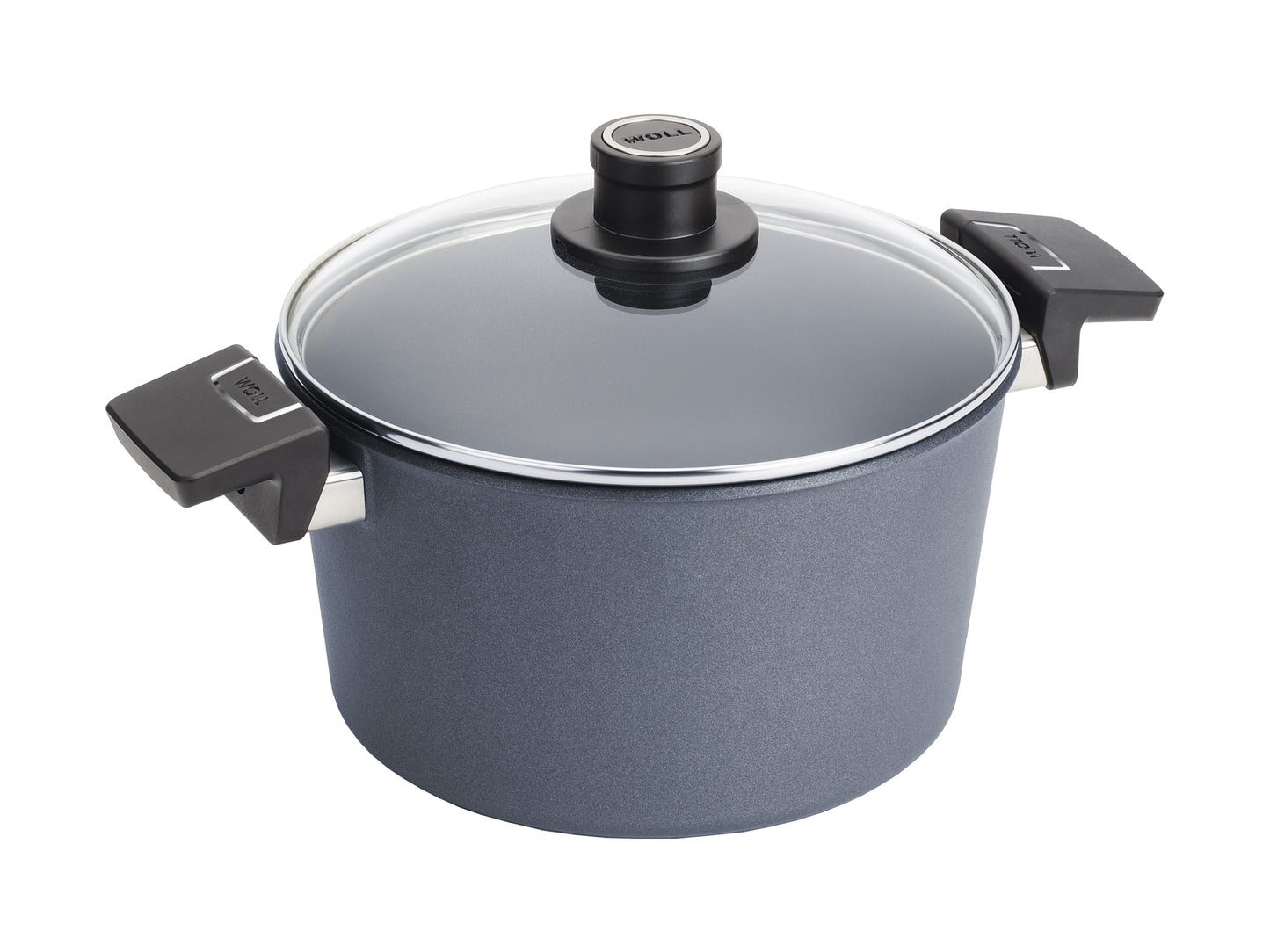 WOLL Diamond Induction 5L Stock Pot 24cm with fixed handles and durable non-stick cooking surface