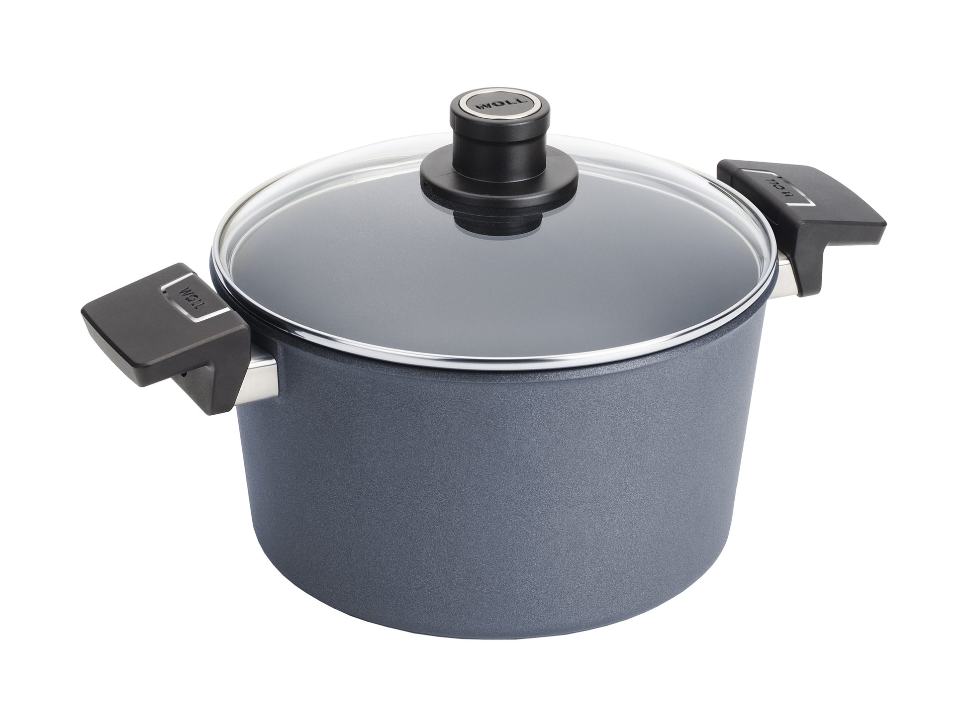 WOLL Diamond Induction 5L Stock Pot 24cm with fixed handles and durable non-stick cooking surface