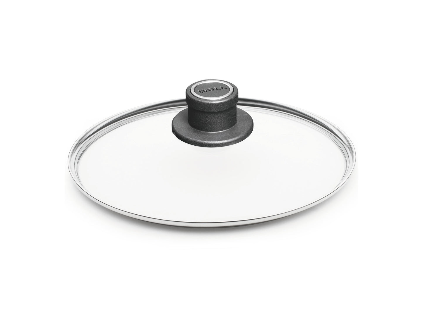 Woll 20cm tempered glass lid with steel rim for pots and pans