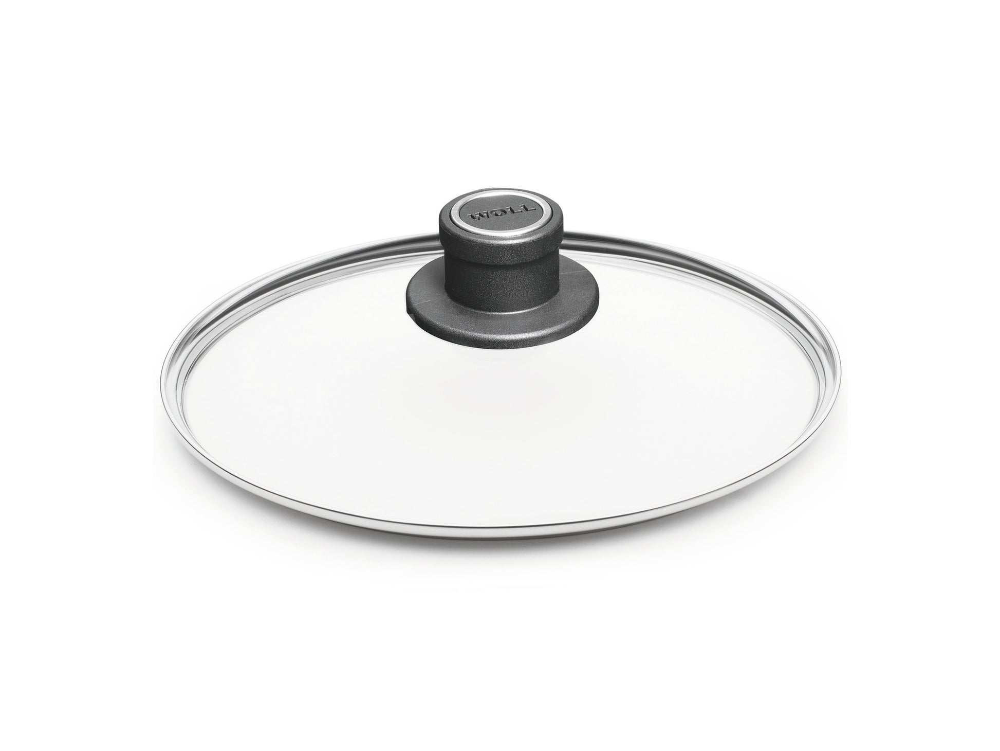 Woll 20cm tempered glass lid with steel rim for pots and pans