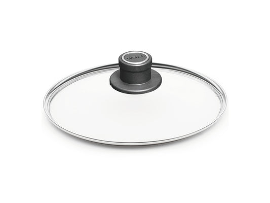 Woll 20cm tempered glass lid with steel rim for pots and pans
