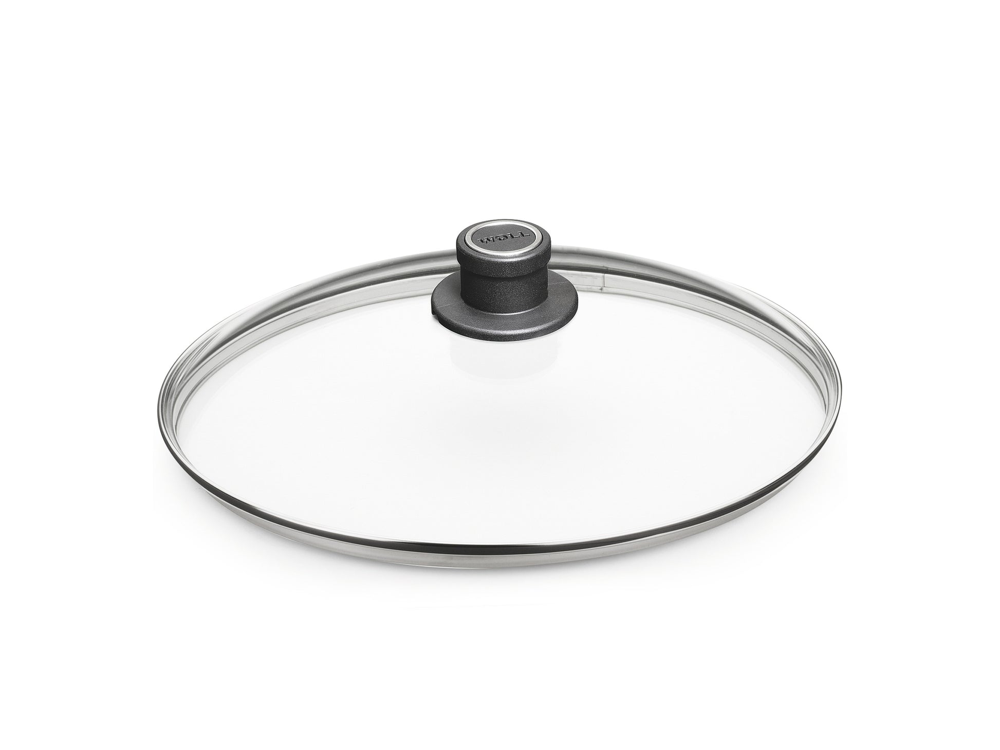 Woll Diamond 32cm tempered glass lid for cookware and frying pans with heat-resistant durable glass and steam vent