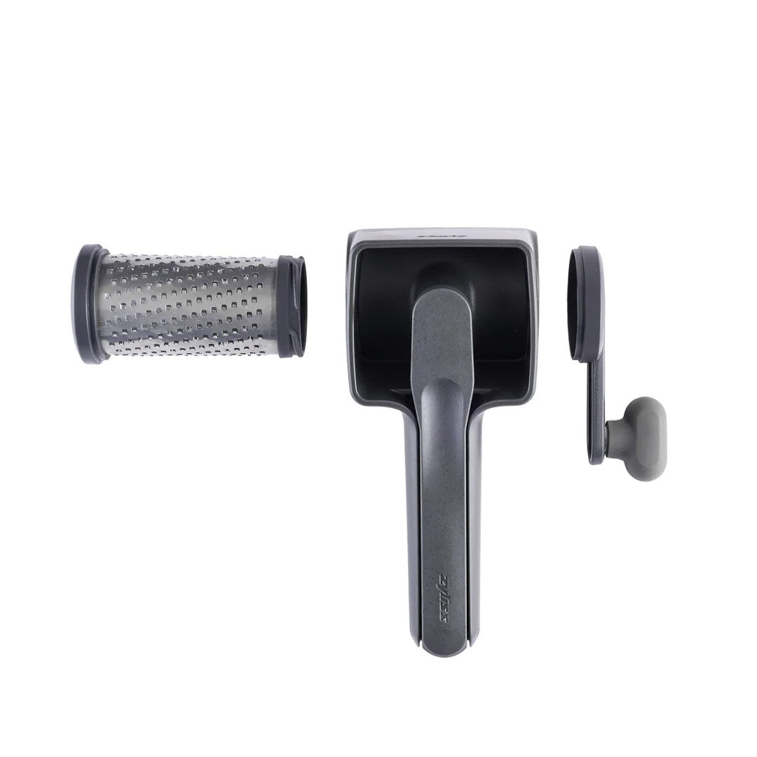 Zyliss handheld rotary grater with fine grating surface