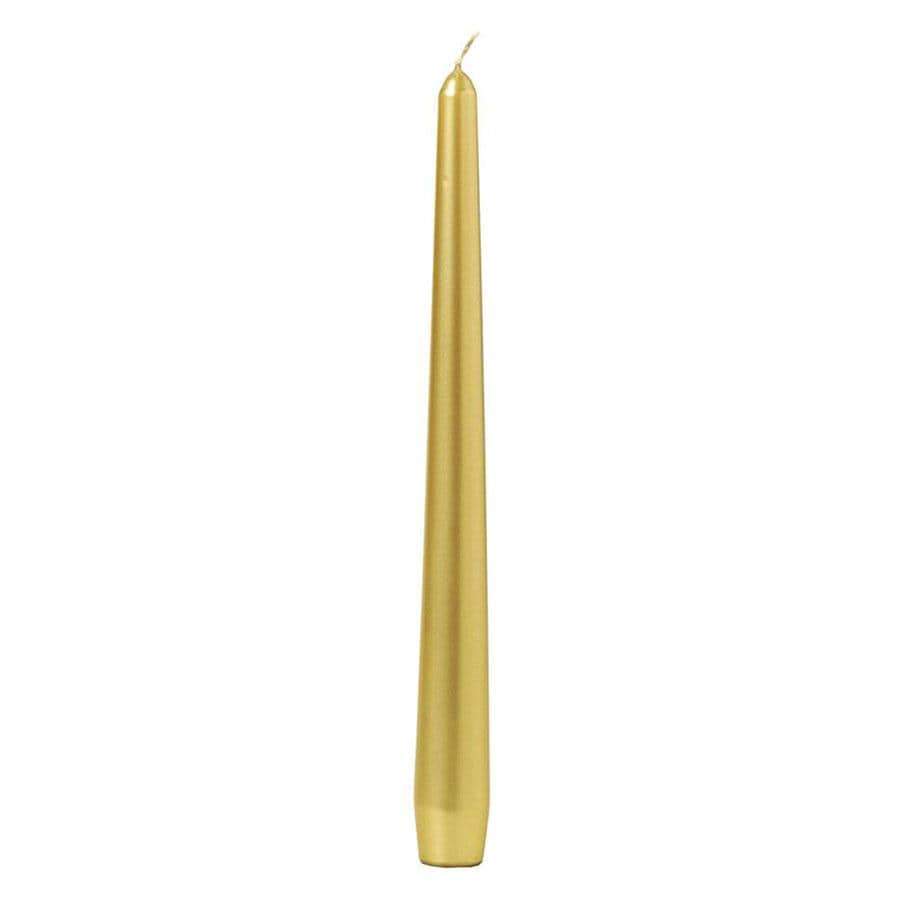 Bolsius Taper Candle Gold 25cm 7.5hrs Burning