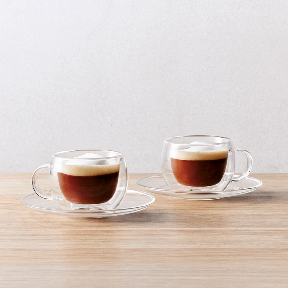 Maxwell and Williams Double Wall Cup and Saucer 270ml Set of 2 Pieces