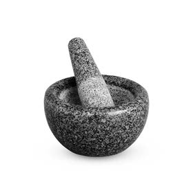 Avanti Mortar and Pestle Round Granite Black 18cm