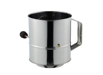 Avanti Stainless Steel Flour Sifter Crank Handle 5 Cup