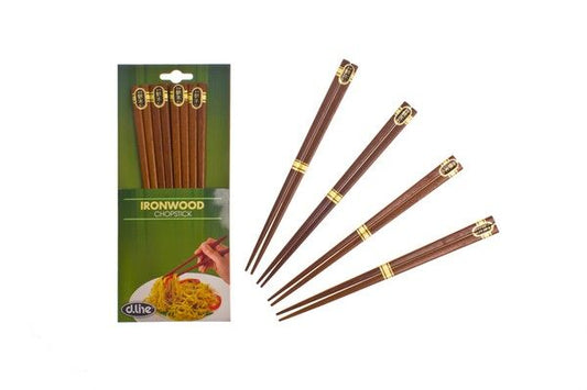 D-Line Ironwood Chopsticks 4 Pairs