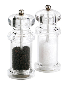 Cole & Mason COLE & MASON 505 Salt and Pepper Grinder Set - Clear