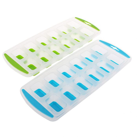 DLine Ice Tray Cube 12 Cups Set of 2 Pieces