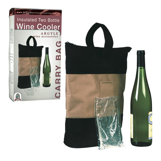 Argyle Wine Bottle Bag Insulated 2 Bottles