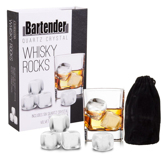 Bartender Whisky Rocks Stones 9 Pieces with Pouch