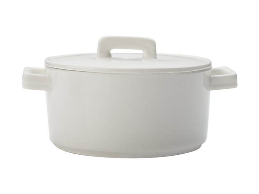 Maxwell and Williams Epicurious White Round Casserole 1.3Litres