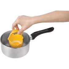 Avanti Silicone Egg Poacher Yellow with Handle