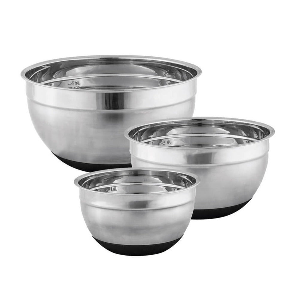 Avanti Stainless Steel Mixing Bowl Anti Slip 22cm