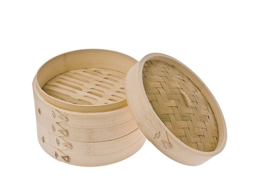 Bamboo Steamer 20cm 3pce