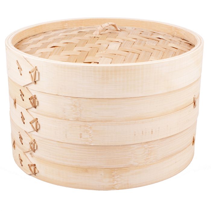 Bamboo Steamers 25cm 3pce