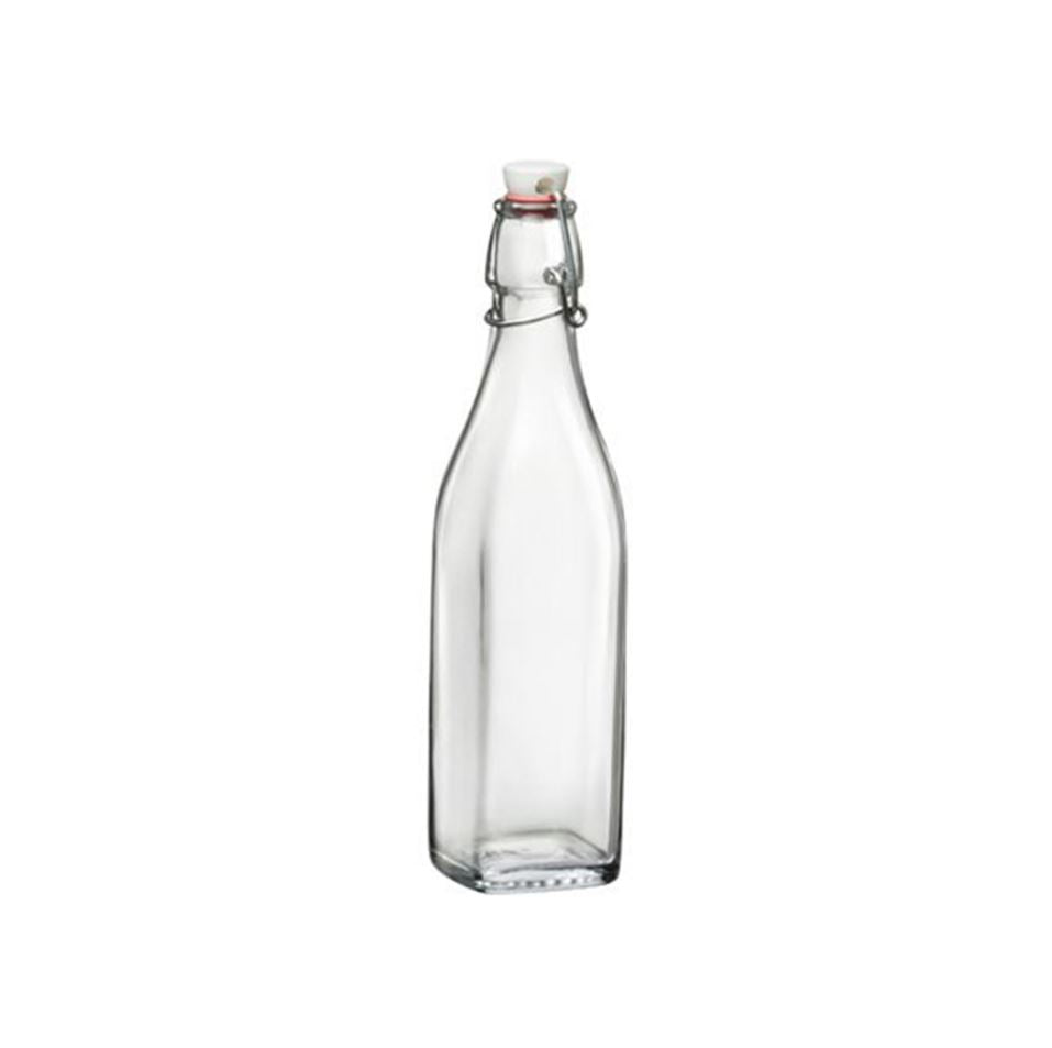 Bormioli Square Bottle 500ml Clear