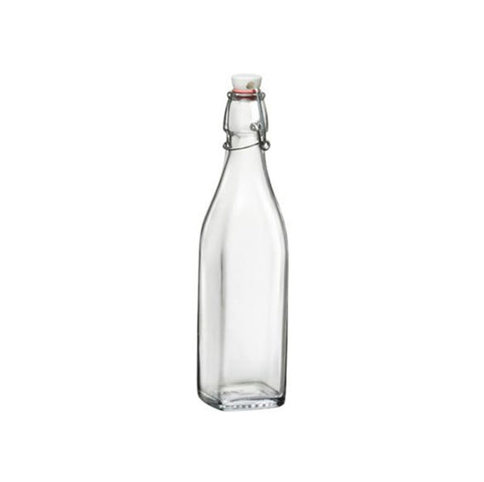 Bormioli Square Bottle 500ml Clear