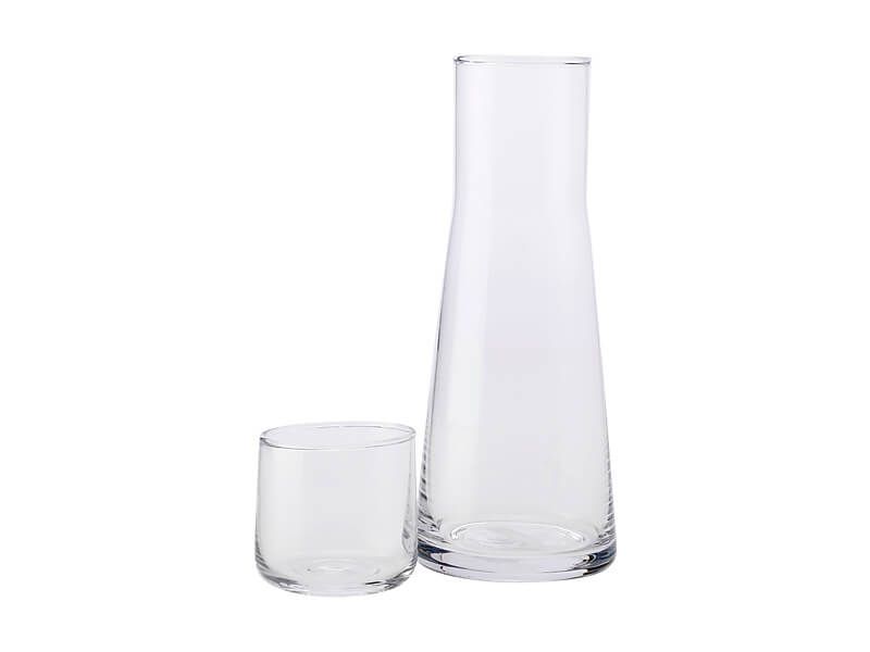 Casa Domani Evolve Glass Carafe and Tumbler Set of 2 Pieces