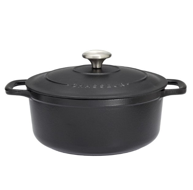 Chasseur Caviar Round French Oven 28cm