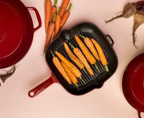 Chasseur Red Square Grill Pan 25cm