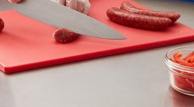 Chef Inox Cutting Board Polypropylene Red 23cm x 38cm