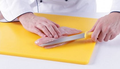 Chef Inox Cutting Board Polypropylene Yellow 23cm x 38cm
