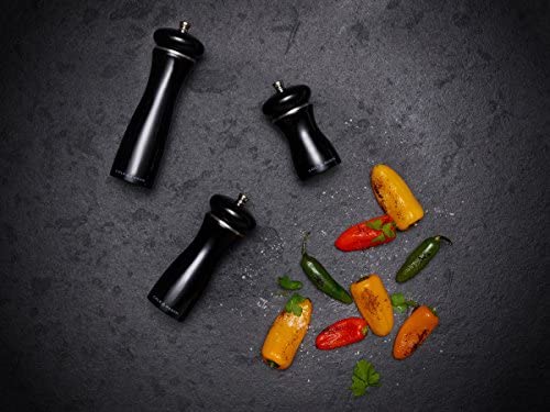 Cole & Mason Sherwood Salt and Pepper Mill Set Black Gloss 16.5cm